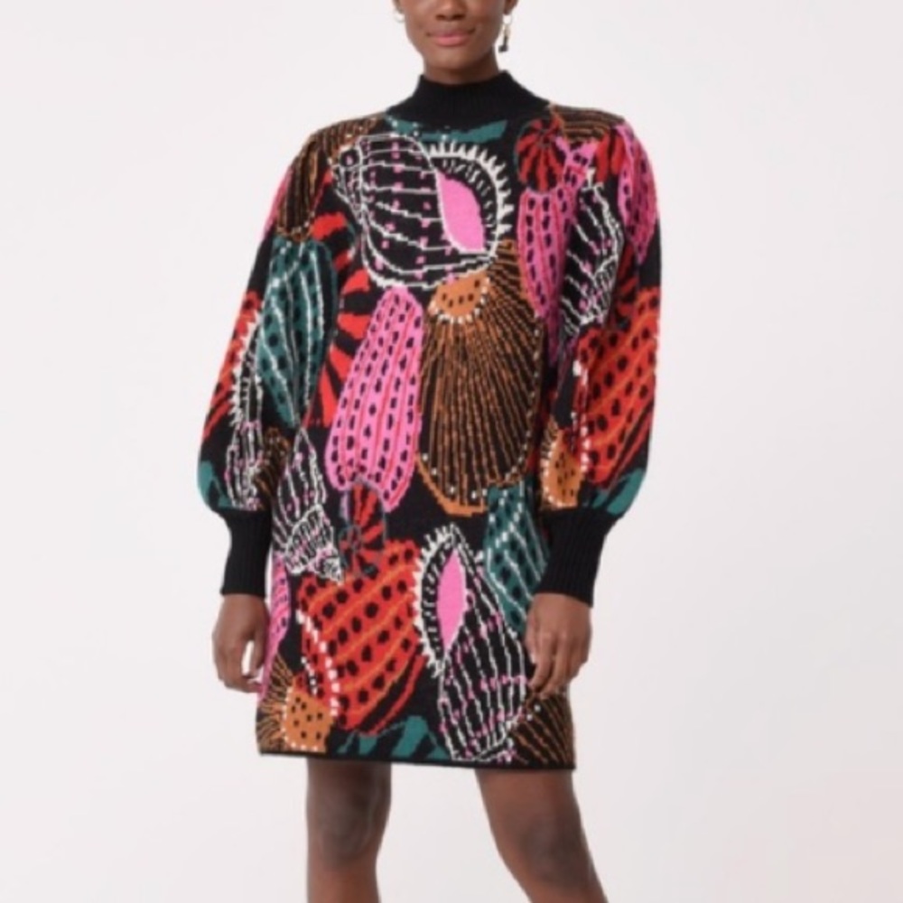 Farm Rio Shell Sweater Dress NWT